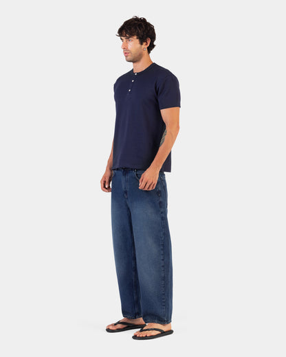 Cropped Balloon Denim