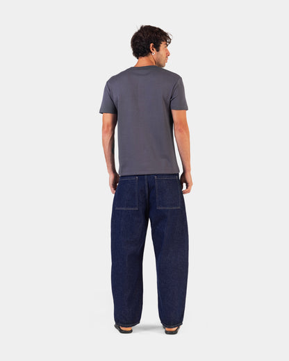 Cropped Balloon Denim