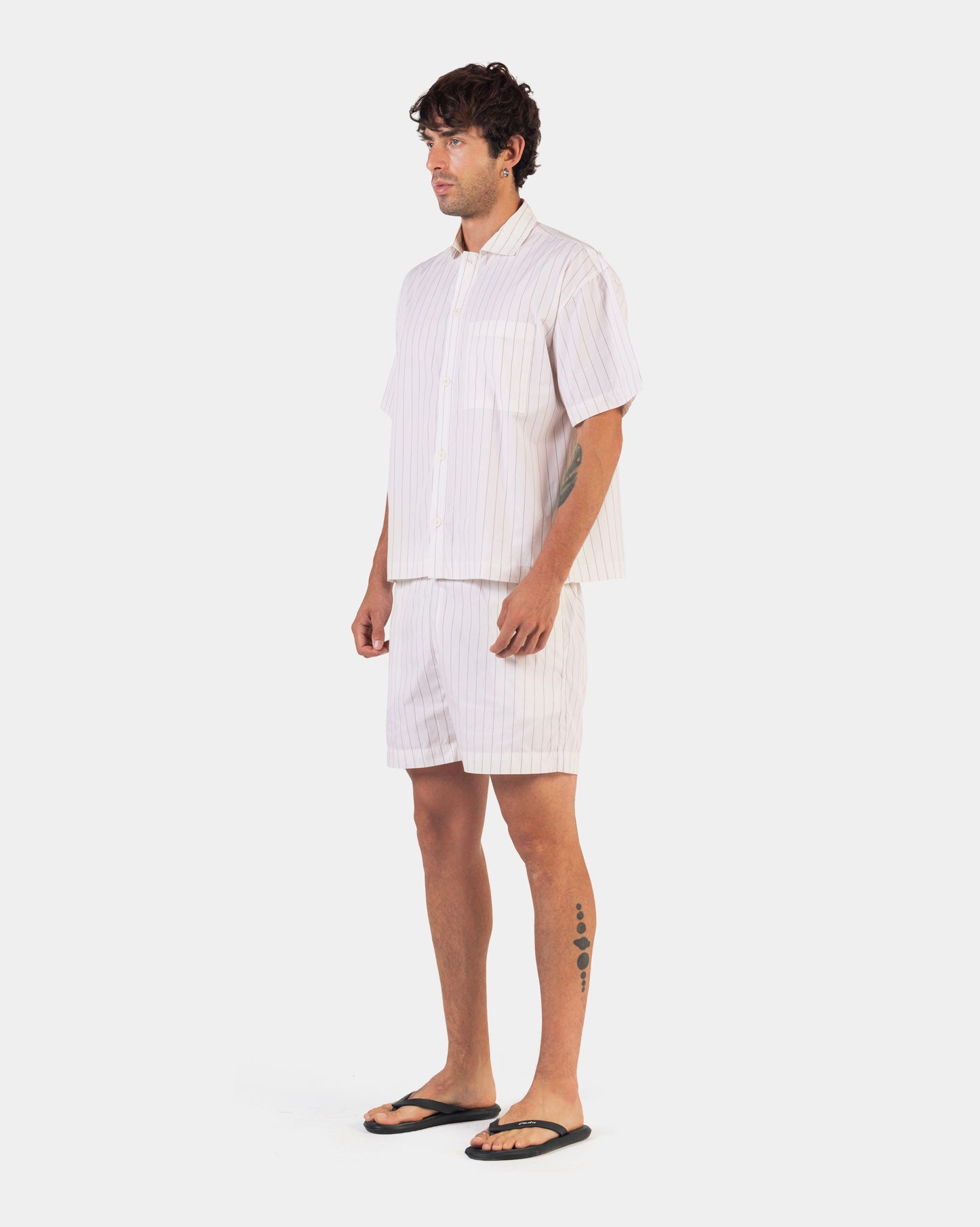Striped Pajama Suit Short