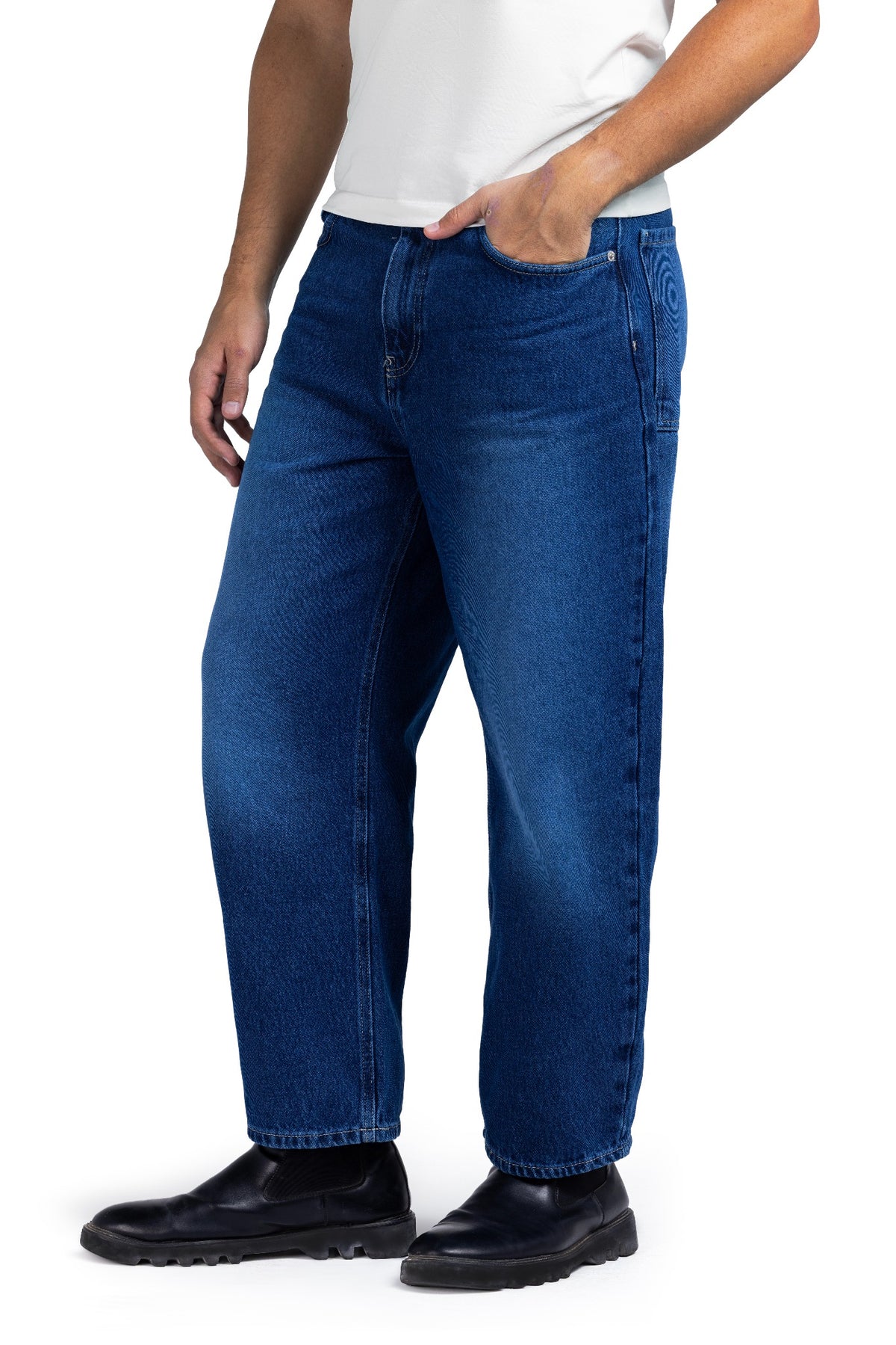 Tapered Baggy Denim (Blue)
