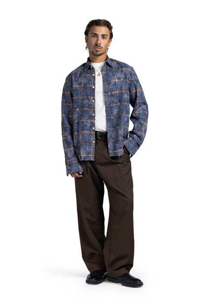 CHECKED SHIRT (Light Blue)