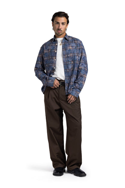 CHECKED SHIRT (Light Blue)