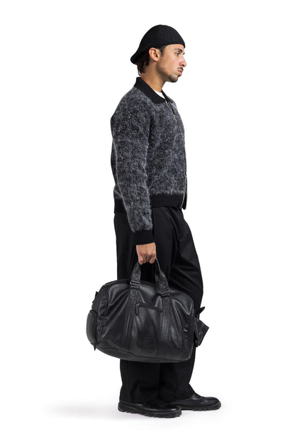 Cat Fur double Zipper Cardigan