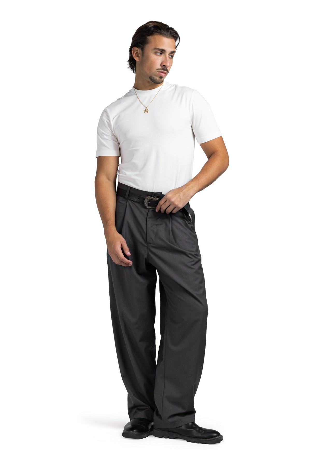 Pleated Tailored (Dark Grey)