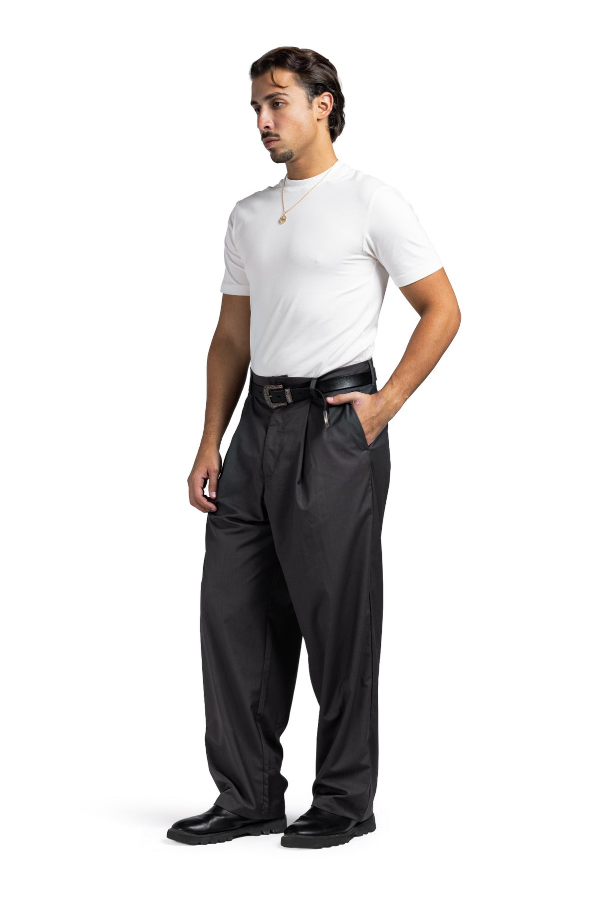 Pleated Tailored (Dark Grey)