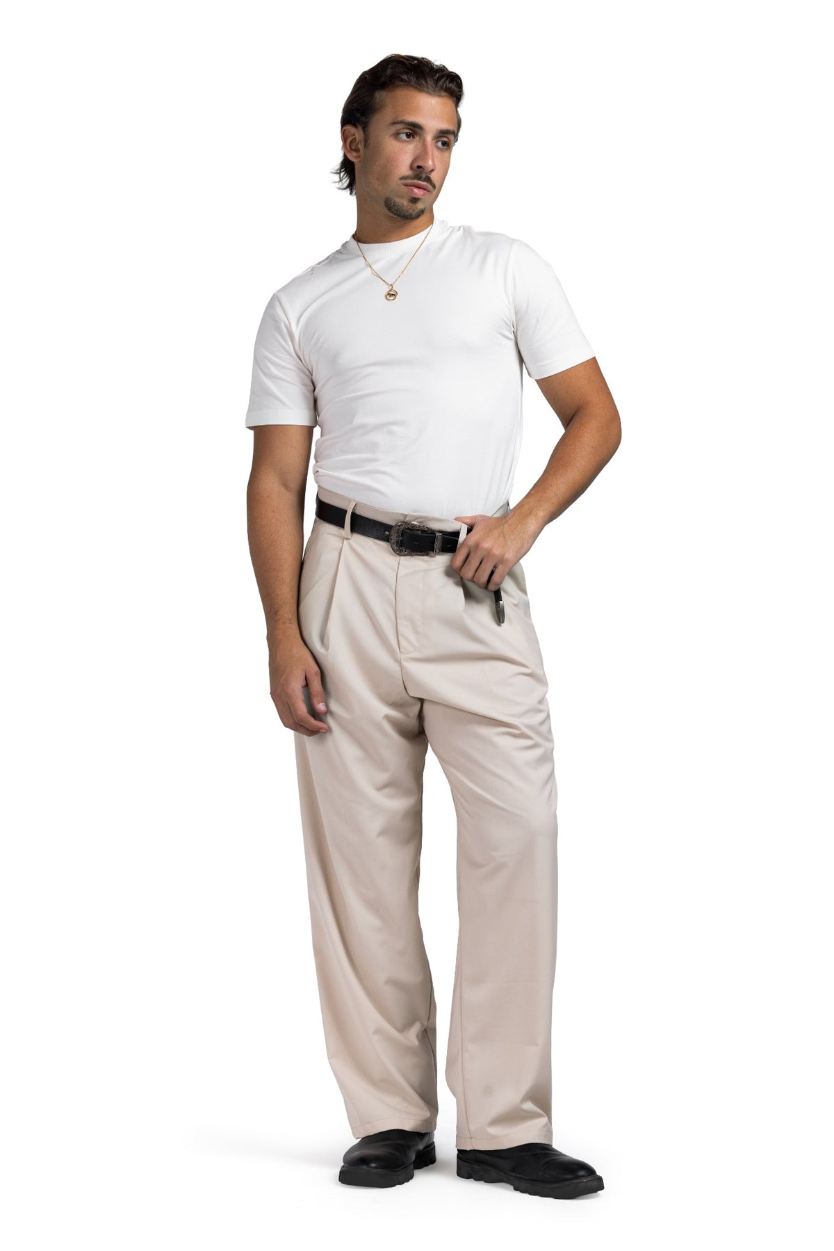 Pleated Tailored (Dark Grey)