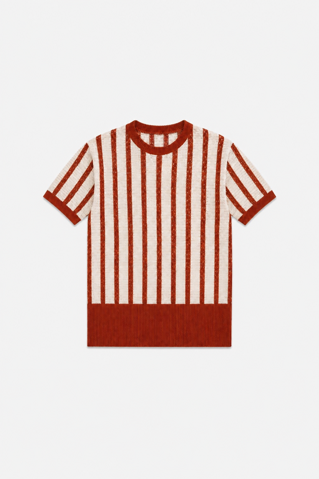 Knitted stripped t-shirt