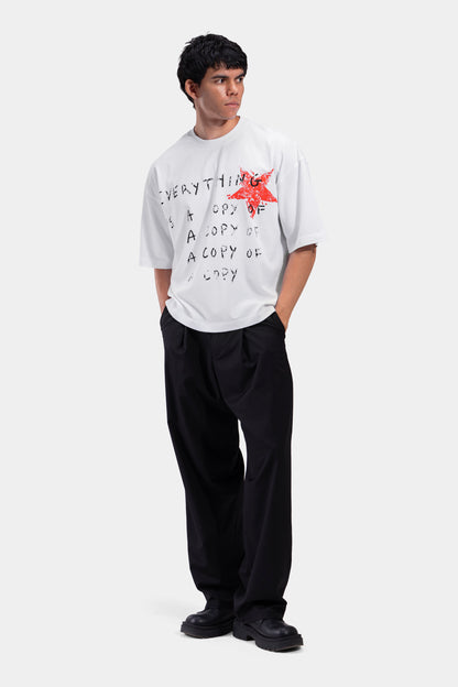 Tapered Waist Pleated Pants