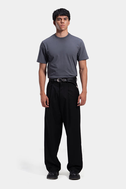 Tapered Waist Pleated Pants