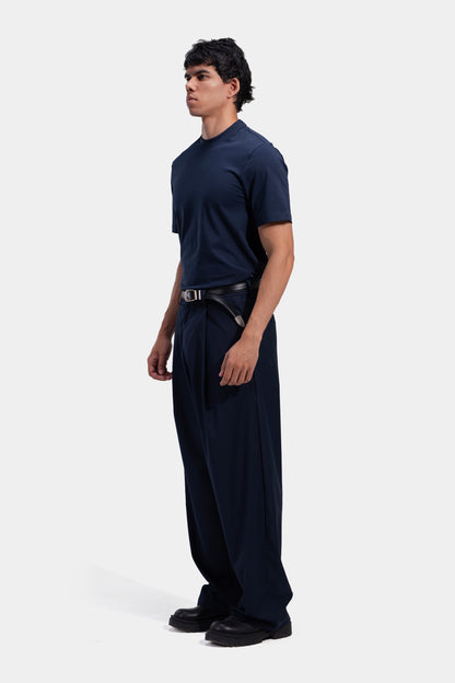 Tapered Waist Pleated Pants