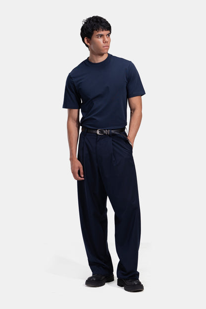 Tapered Waist Pleated Pants