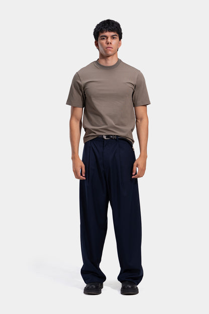 Tapered Waist Pleated Pants