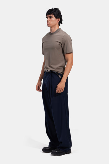 Tapered Waist Pleated Pants