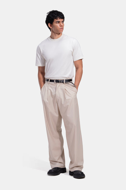 Tapered Waist Pleated Pants