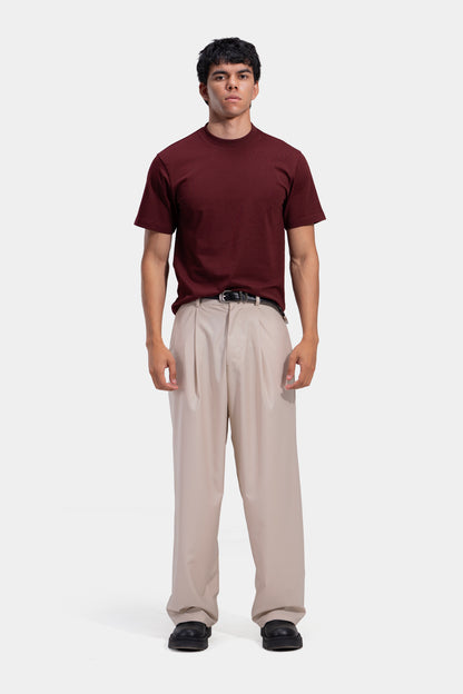 Tapered Waist Pleated Pants