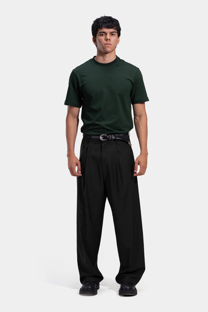 Tapered Waist Pleated Pants