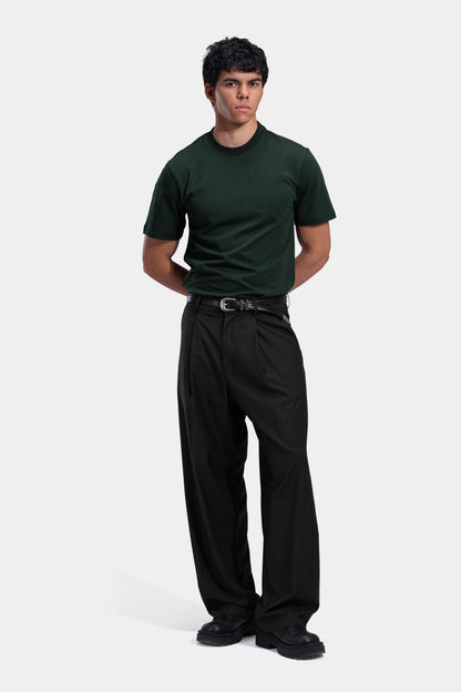 Tapered Waist Pleated Pants