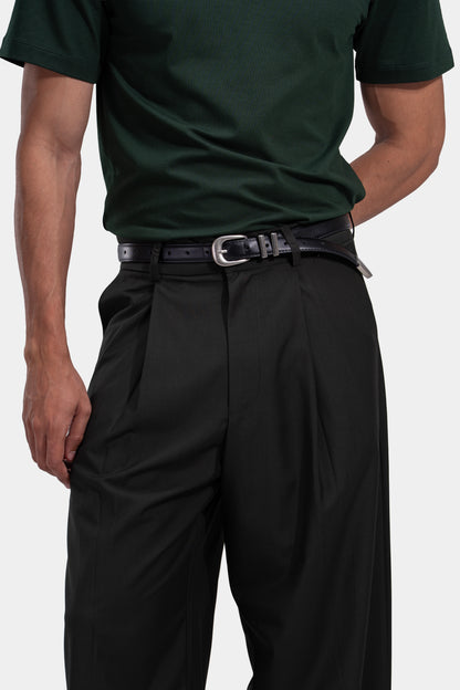 Tapered Waist Pleated Pants