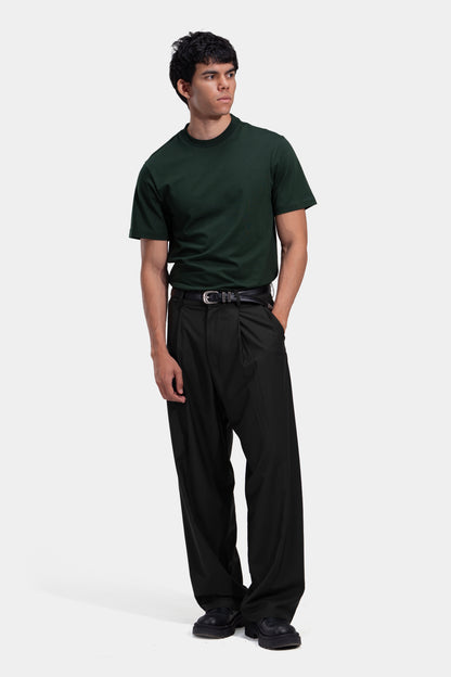 Tapered Waist Pleated Pants