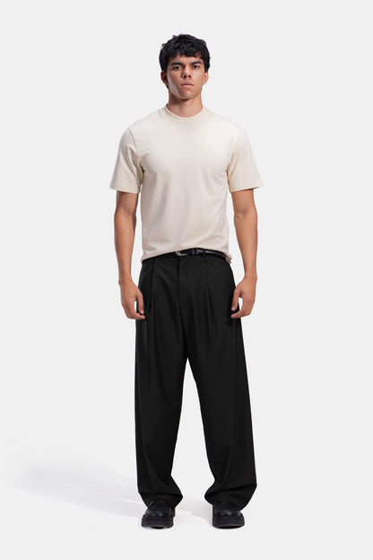 Tapered Waist Pleated Pants