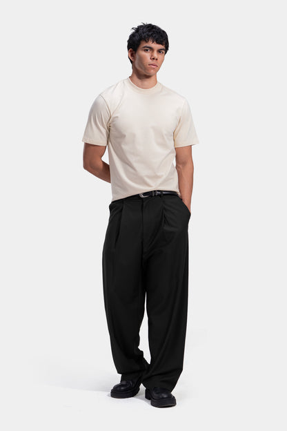 Tapered Waist Pleated Pants