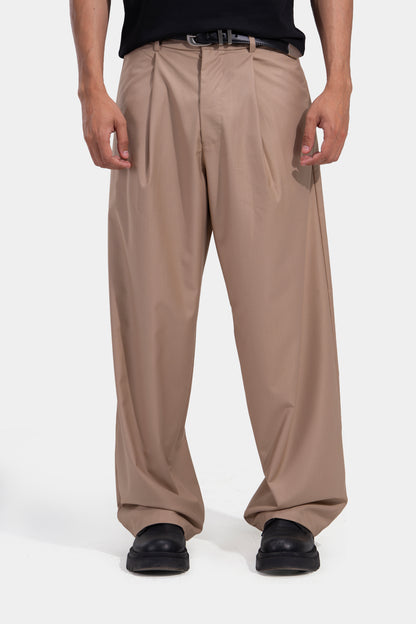 Tapered Waist Pleated Pants