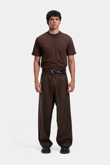 Tapered Waist Pleated Pants