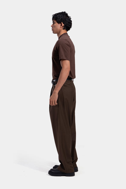 Tapered Waist Pleated Pants