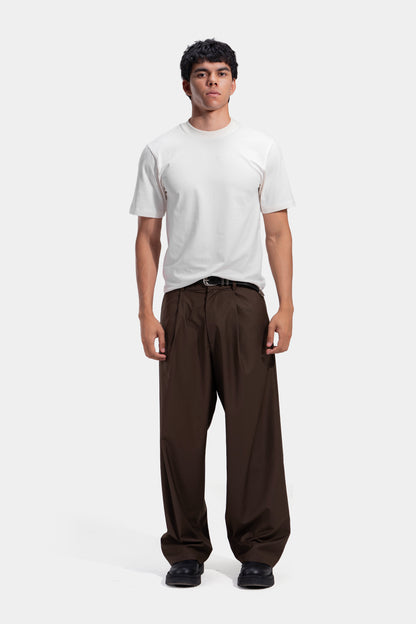 Tapered Waist Pleated Pants