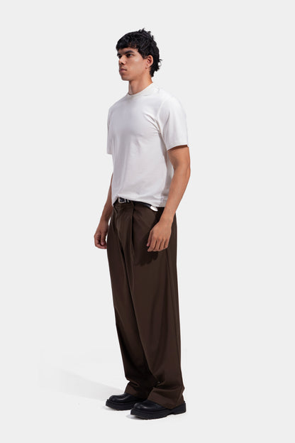 Tapered Waist Pleated Pants
