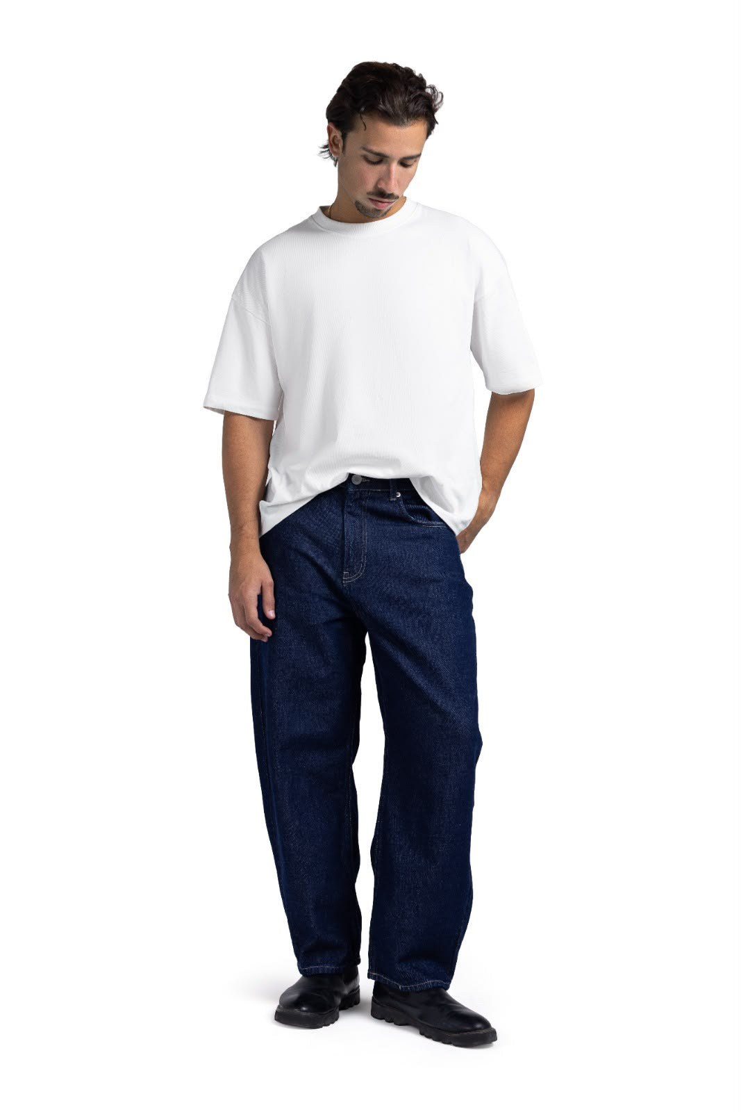 Tapered Baggy Denim (Blue)