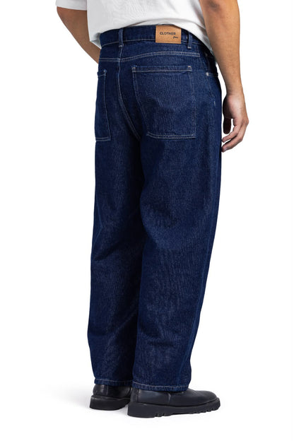 Tapered Baggy Denim (Blue)