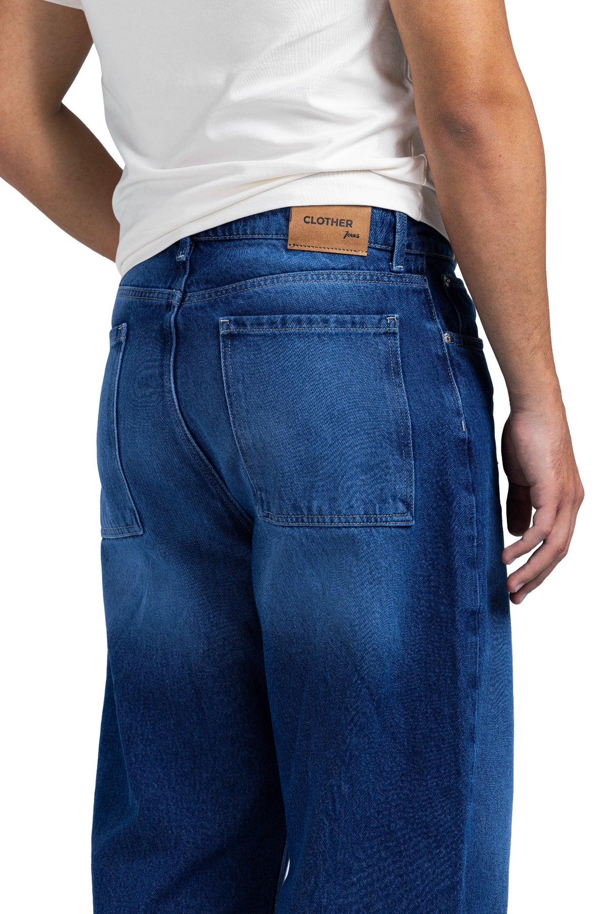 Tapered Baggy Denim (Blue)