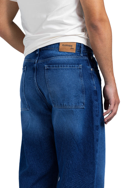 Tapered Baggy Denim (Blue)