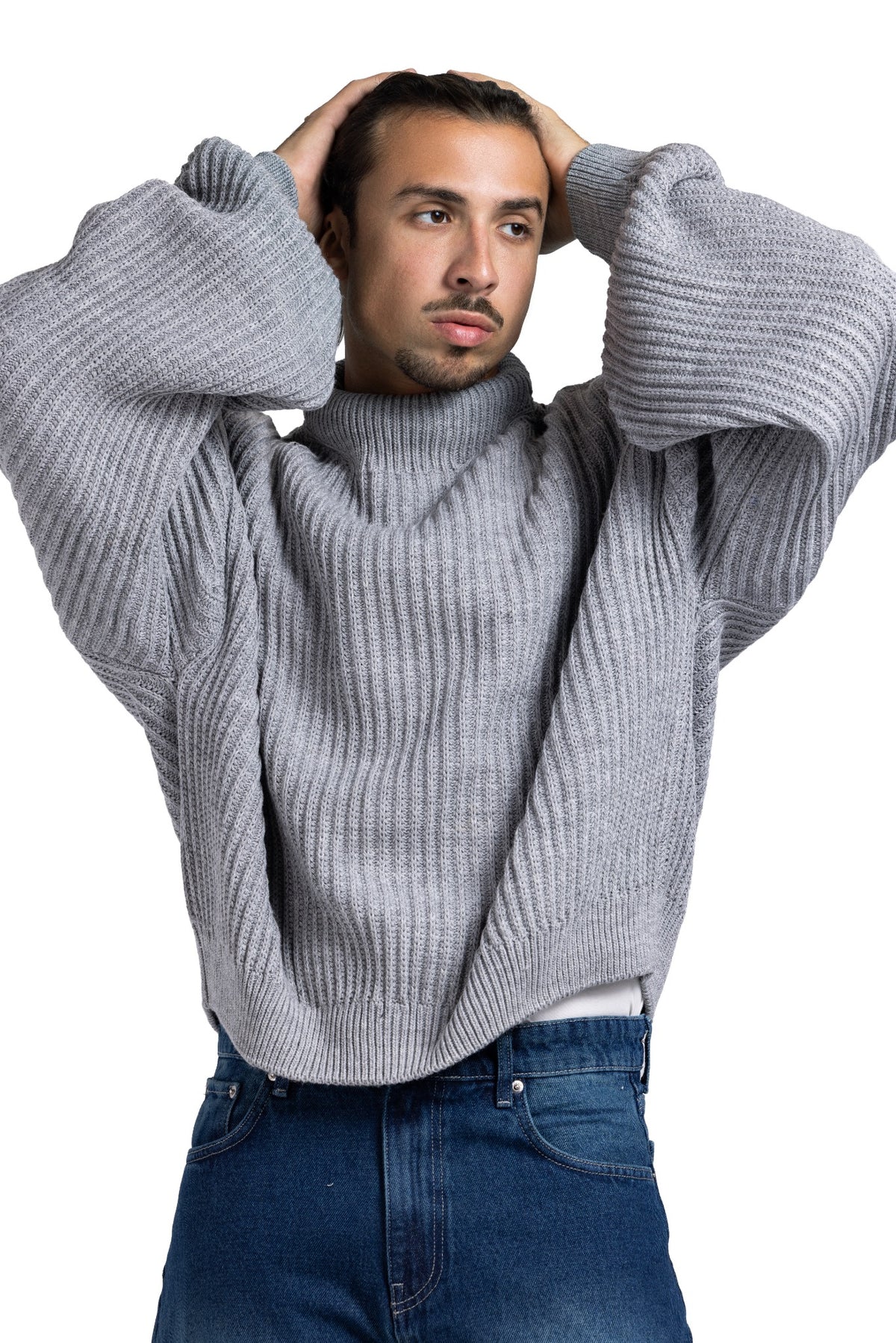 RIP KNIT TURTLENECK (Burgundy)
