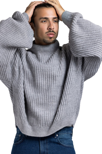 RIP KNIT TURTLENECK (Burgundy)