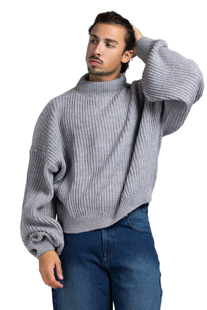 RIP KNIT TURTLENECK (Burgundy)