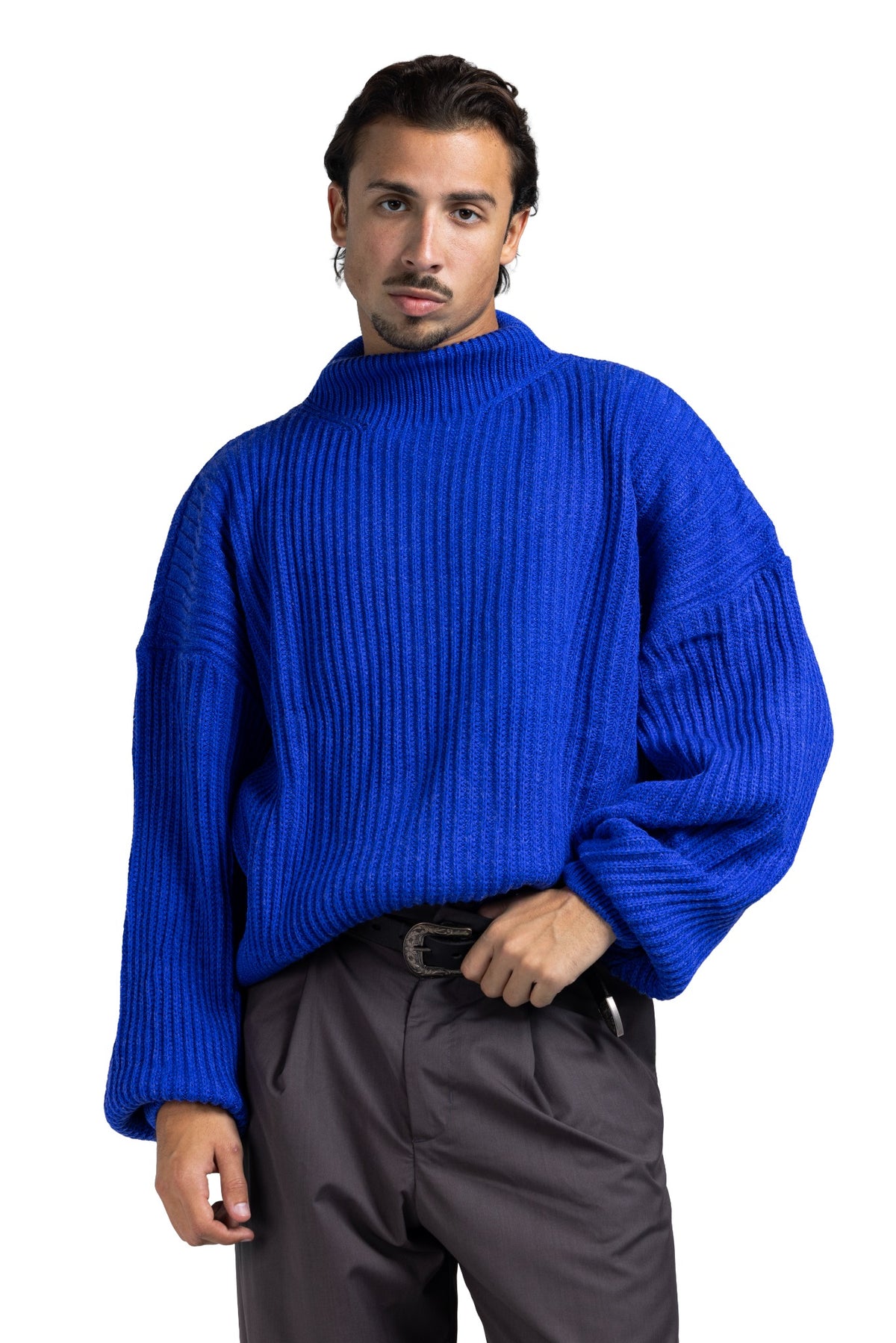 RIP KNIT TURTLENECK (Burgundy)