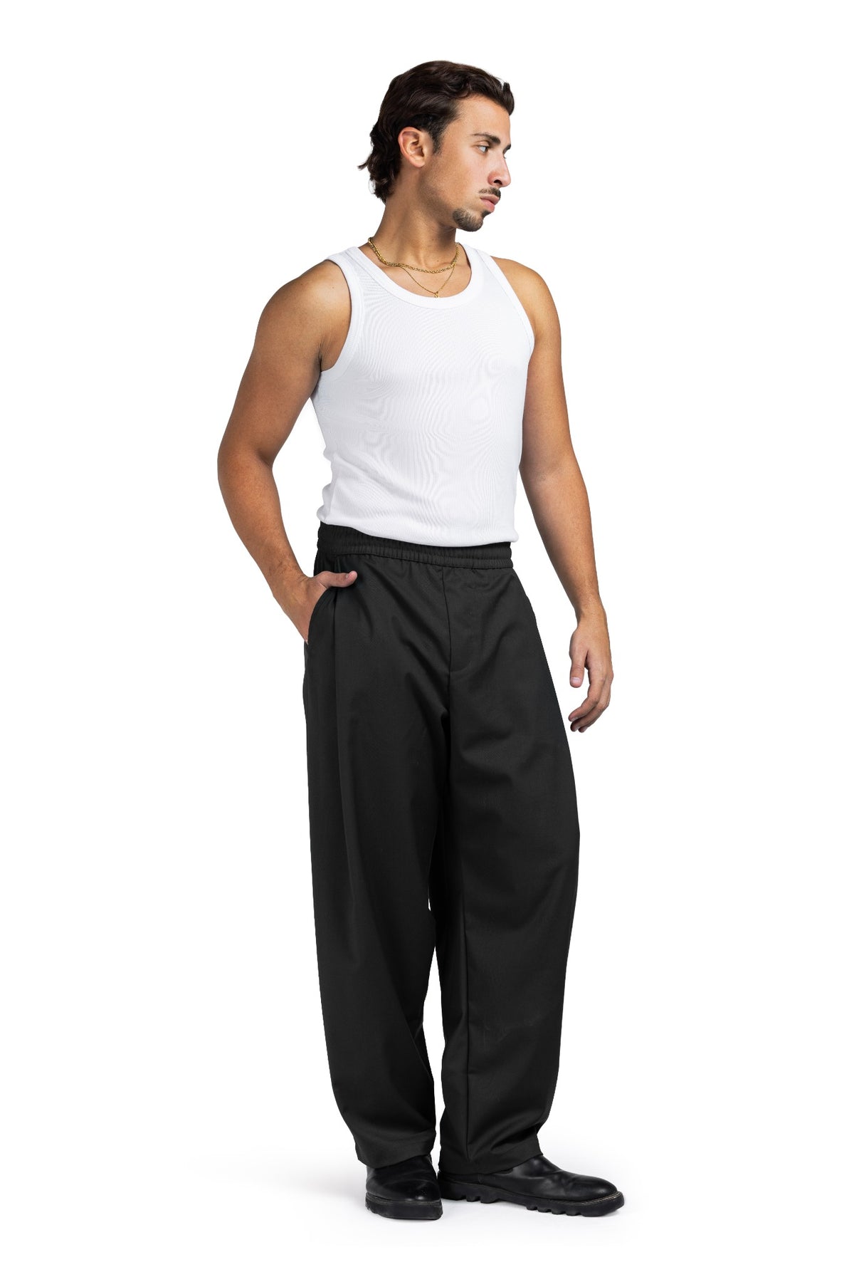 Wrapped Balloon Pants (Dark Olive)