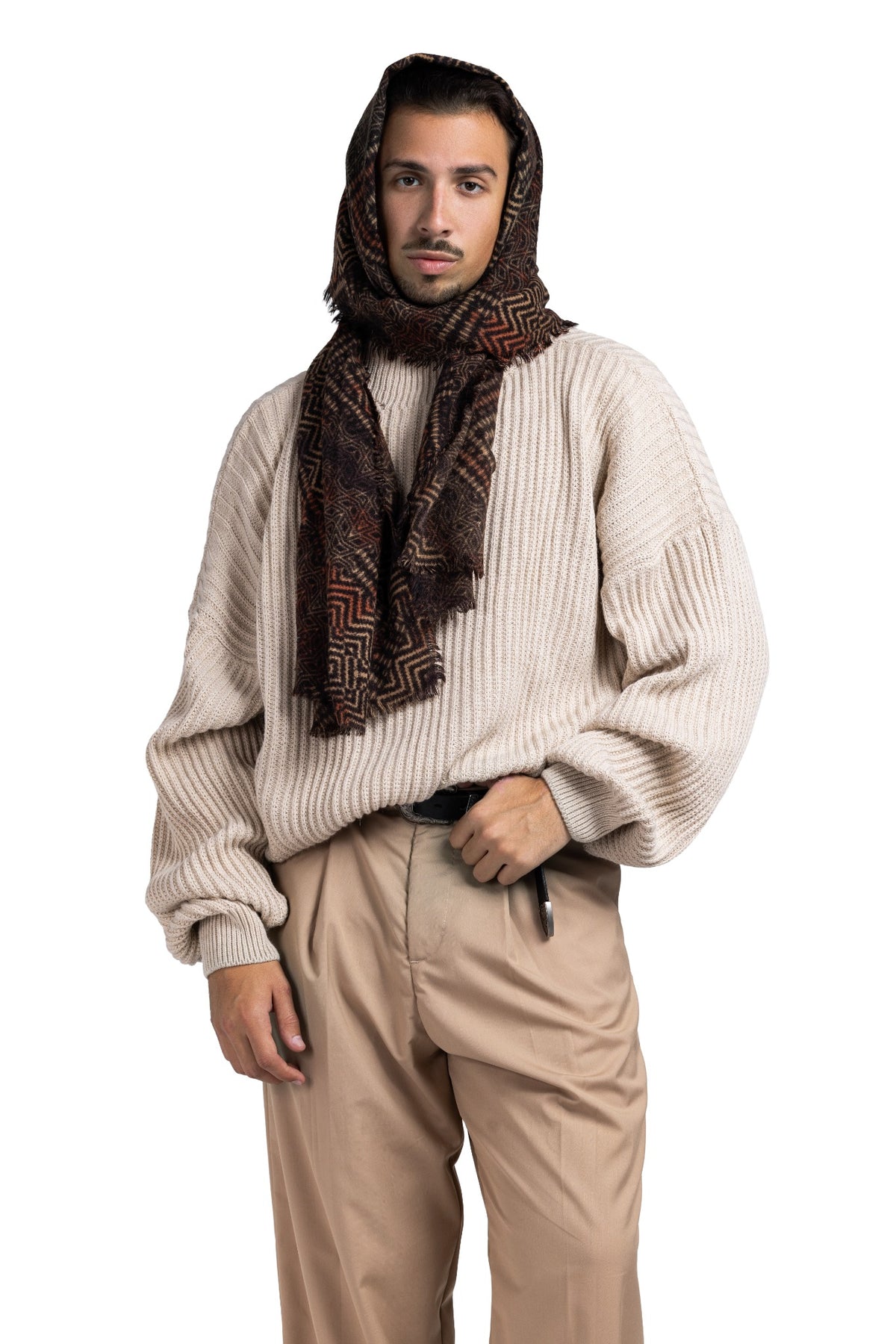 RIP KNIT TURTLENECK (Burgundy)