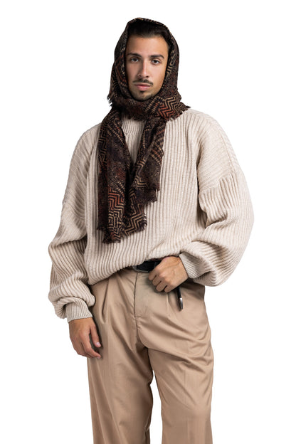 RIP KNIT TURTLENECK (Burgundy)