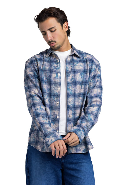CHECKED SHIRT (Light Blue)