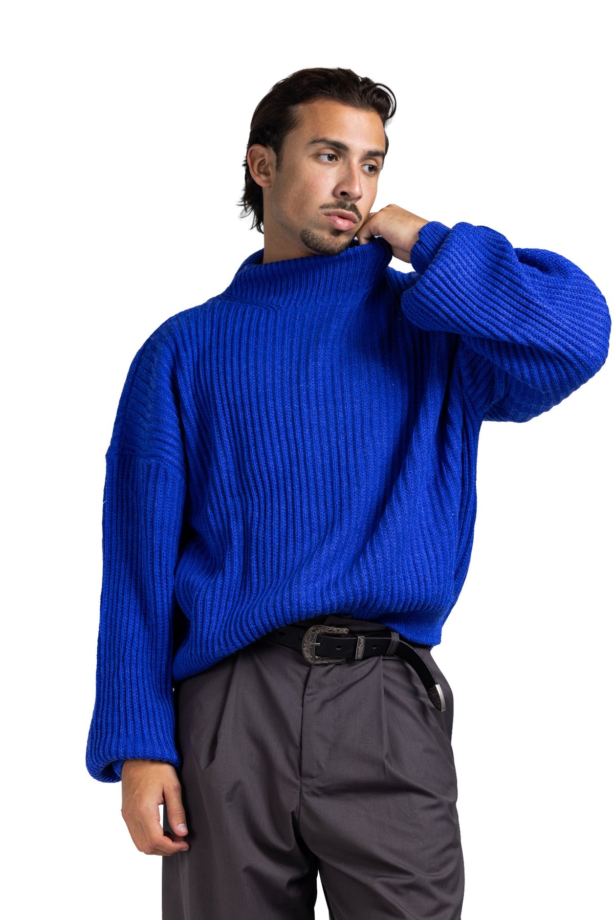 RIP KNIT TURTLENECK (Burgundy)