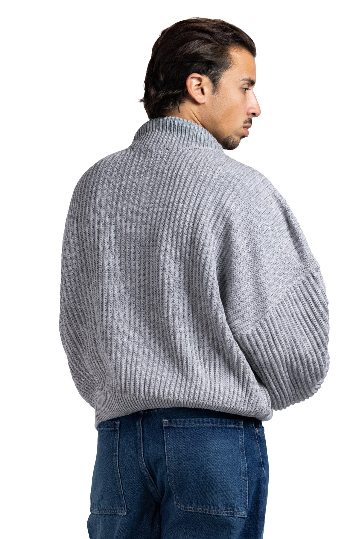 RIP KNIT TURTLENECK (Burgundy)