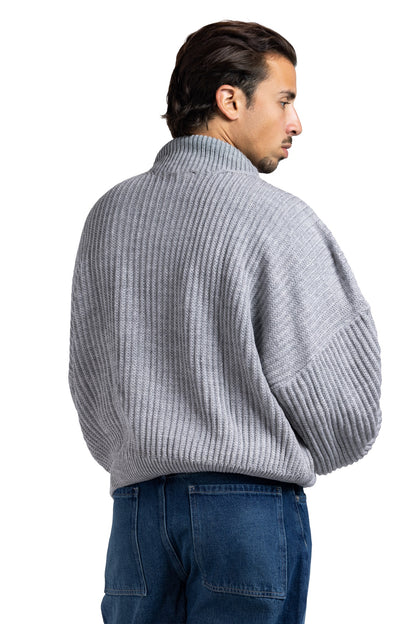 RIP KNIT TURTLENECK (Burgundy)