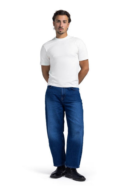 Tapered Baggy Denim (Blue)