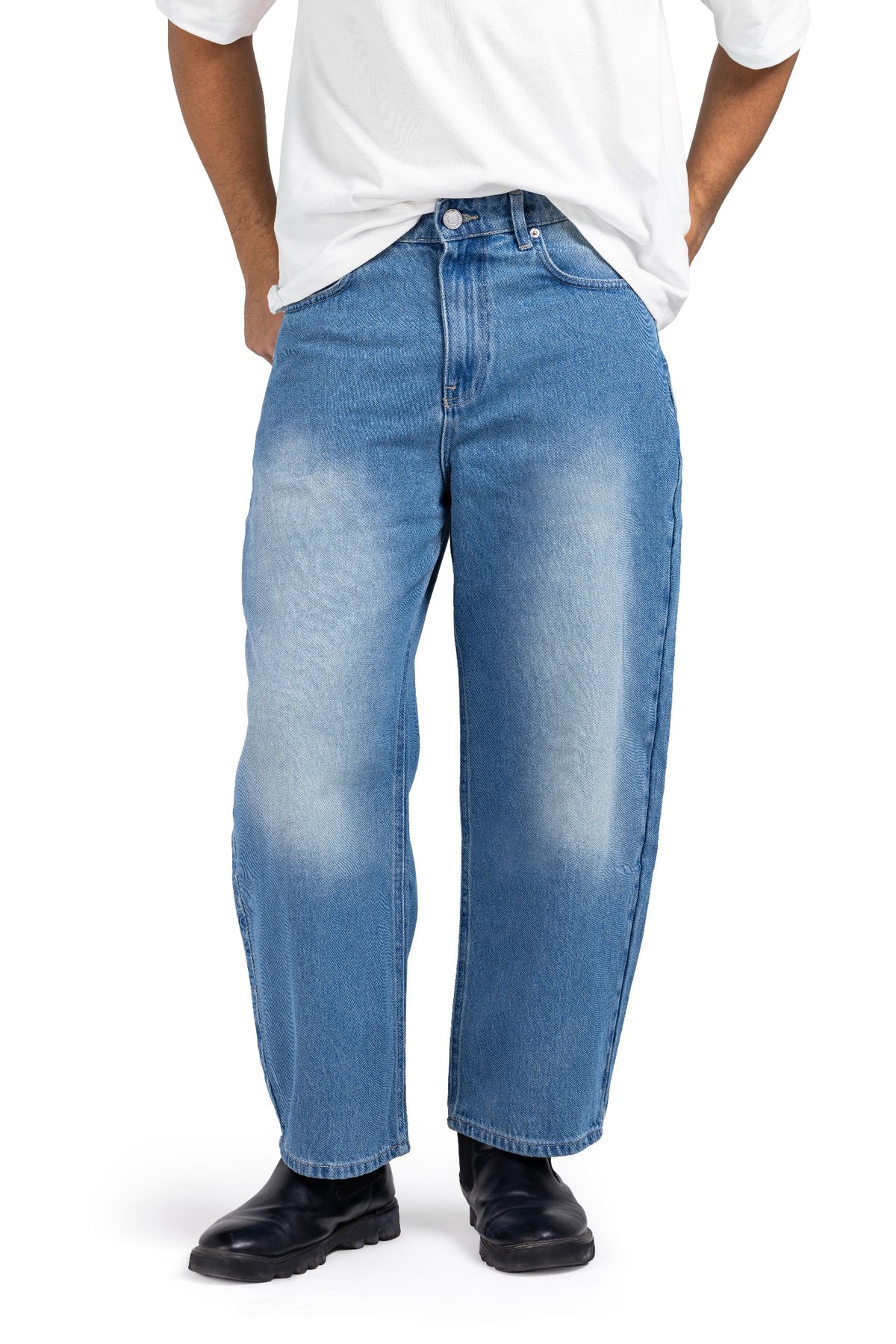 Tapered Baggy Denim (Blue)