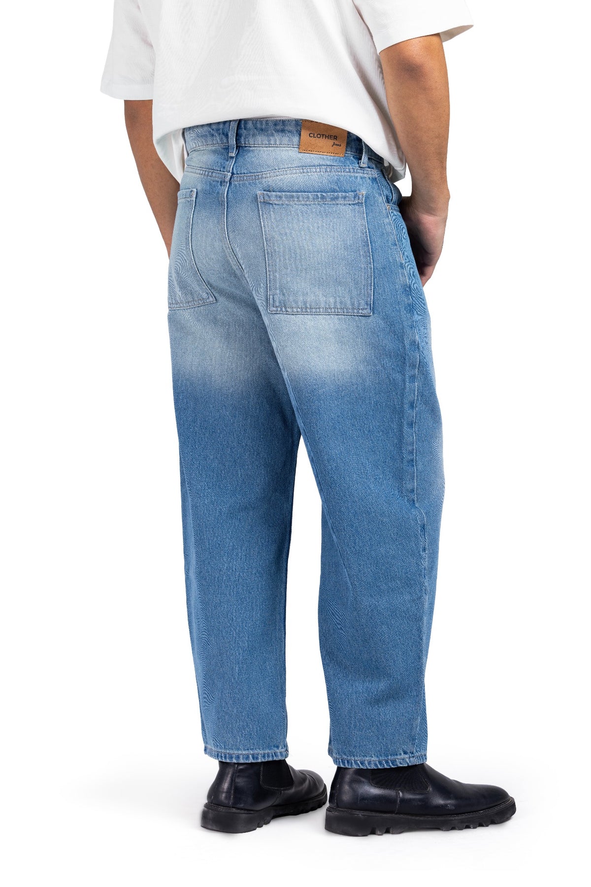 Tapered Baggy Denim (Blue)