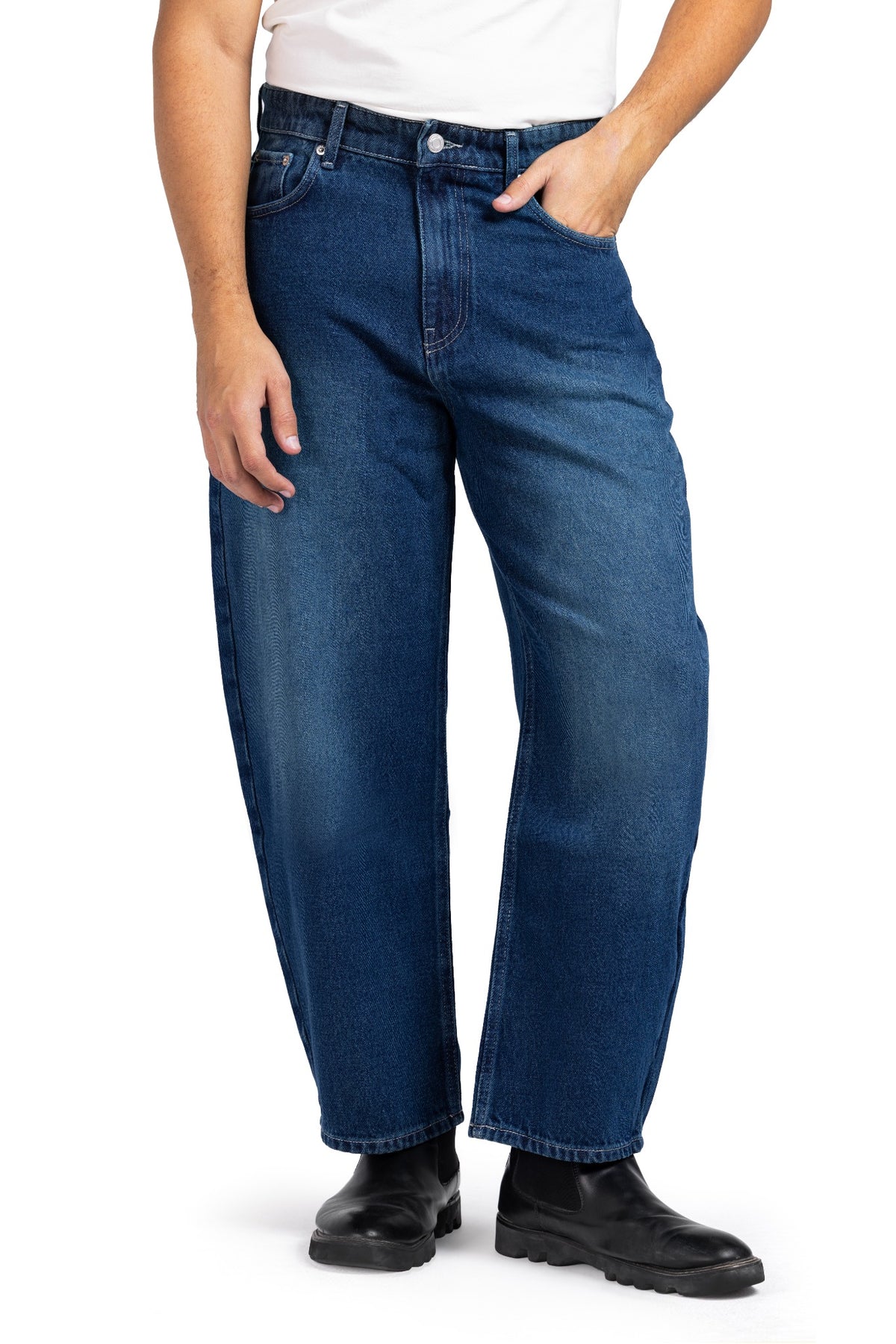 Tapered Baggy Denim (Blue)