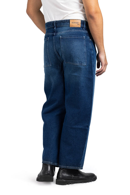 Tapered Baggy Denim (Blue)